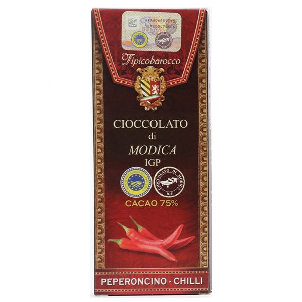 Modica Schokolade 75% mit Chili