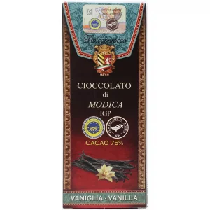 Modica Schokolade 75% mit Vanille