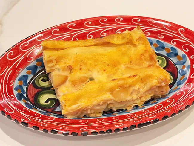 Kürbislasagne mit Speck